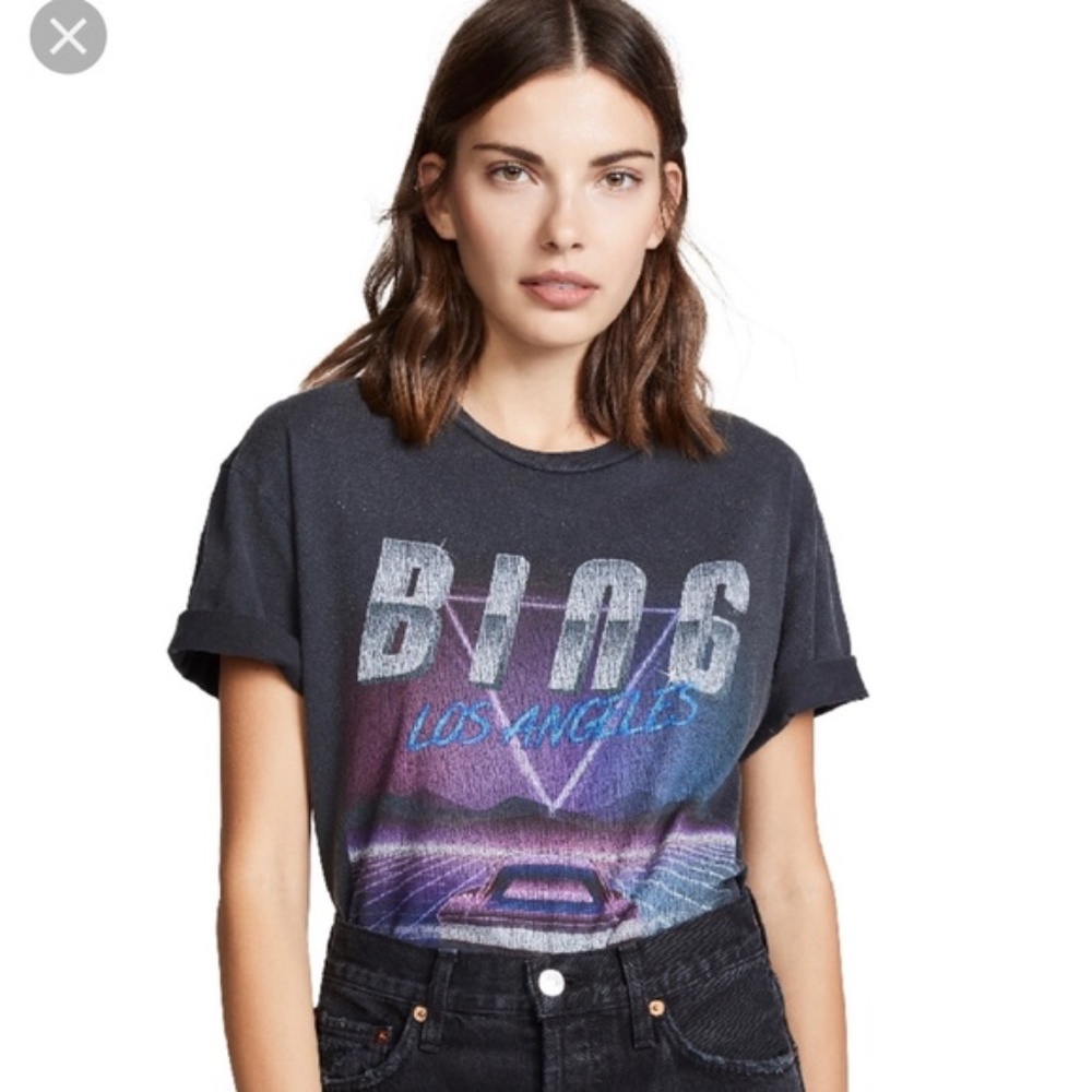 Anine Bing Los Angeles Black Shirt Sz Small